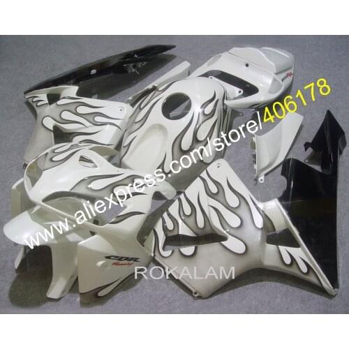 Injection Fairing Kit For Honda CBR-600RR 2005 2006 CBR600RR 05 06 Gray Flame Motorcycle Fairings (Injection Molding)