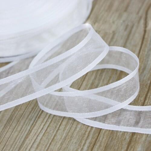 50 Yards/roll) 20mm Organza Ribbon Broadside Wholesale Gift Wrapping Decoration Handmade DIY Ribbons