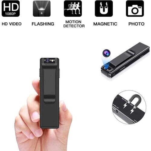 Magnetic Mini Camera HD 1080P Digital Video Audio Recorder DV Motion Detection Rotation Micro Cam Pocket Body Secret Camcorder