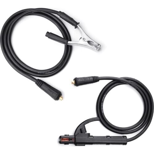 Professional 300A Groud Welding Earth Clamp Clip Set For Mig Tig ARC Welding Machine 1.5M Cable 10-25 Plug Electrode Clamp