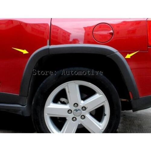 Full Size Fender Flares Wheel Arch Guard Trim For Jeep Compass 2011-2015 10pcs