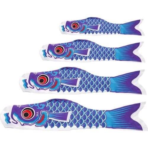 70cm Koi Nobori Carp Wind Socks Koinobori Colorful Fish Flag Hanging Wall Decor