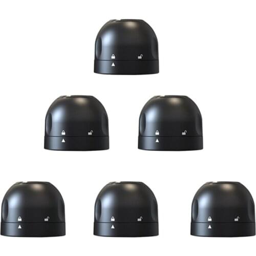 6Pcs Vacuum Red Wine Bottle Cap Stopper Silicone Sealed Champagne Bottle Stopper Vacuum Freshness Wine Plug Bar Tools