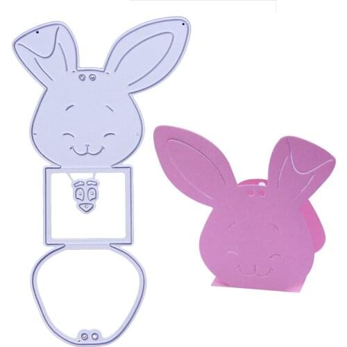 Rabbit Cut Embossing Die Handmade Paper Card DIY Cut Die Scrapbook Album Decorative Metal Cutting Template