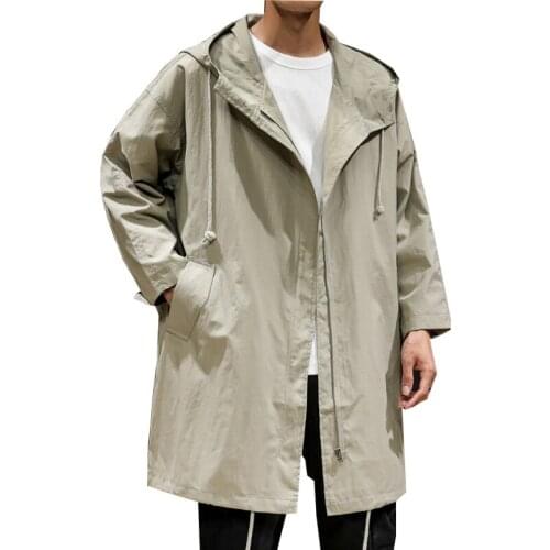 YIKUO Men's Trench Coats