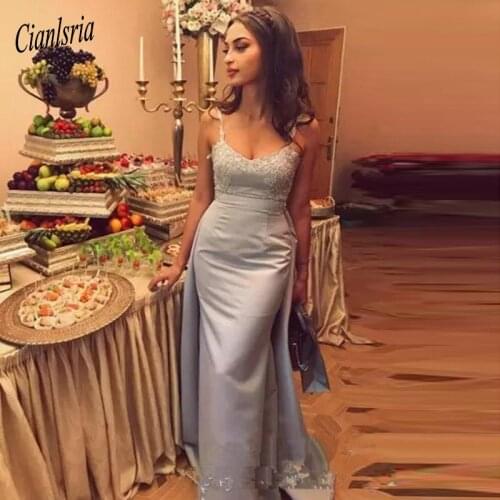 Mermaid Evening Dress Long 2020 Robe De Soiree Spaghetti Straps Abendkleider Women Elegant Evening Gown Vestido De Festa