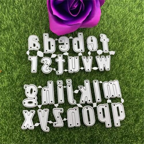 24 English letter combination full set of cutting Dies, metal cutting knife molds used to make card words by hand