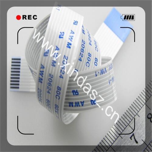 5pcs/lot AWM 20624 80C 60V VW-1 1.0mm 10pin 300mm length type B flexible printed board Flat FFC Ribbon Cables
