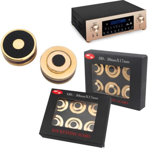 Hifi Audio Shock Absorber Foot Pad Pure Copper Amplifier Decoder Foot Nail 6Pcs