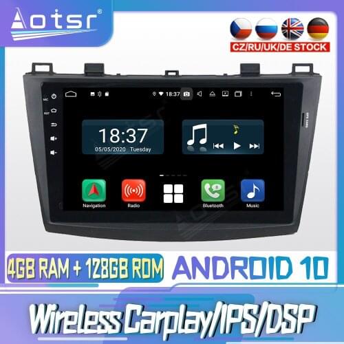 Android 10 PX6 128G For MAZDA 3 2010 - 2012 Carplay DVD GPS Navigation Auto Radio Stereo Video Multimedia Player HeadUnit 2din