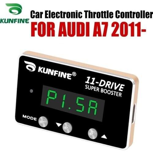 KUNFINE Car Electronic Throttle Controller Racing Accelerator Potent Booster For AUDI A7 2011-After Tuning Parts Accessory