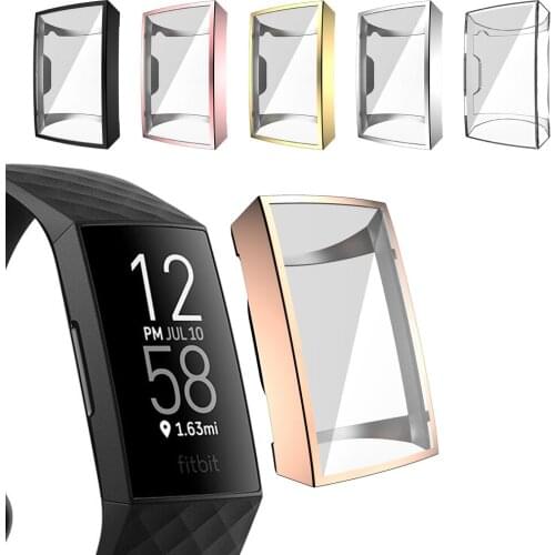 Watch Screen Case Cover Full Screen Protector For Fitbit Charge 3 4 Smart Watch Case Accessories Protective
