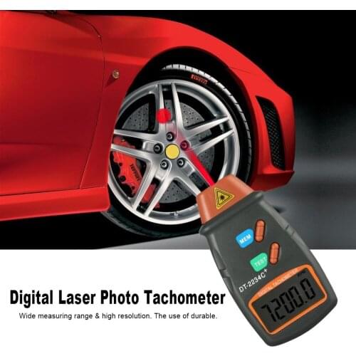 New Digital Laser Photo Contactless Tachometer RPM Tach Digital Laser Tachometer Speedometer Motor Speed Meter Dropship No Ads