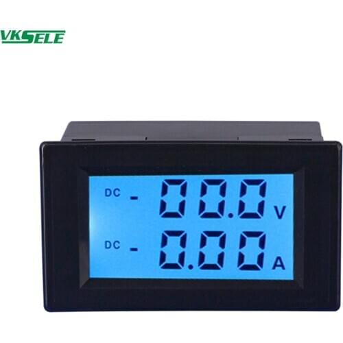D85-3050 Digital DC Current anVoltmeter Digital Display d LED LCD DC Meter D85-3050