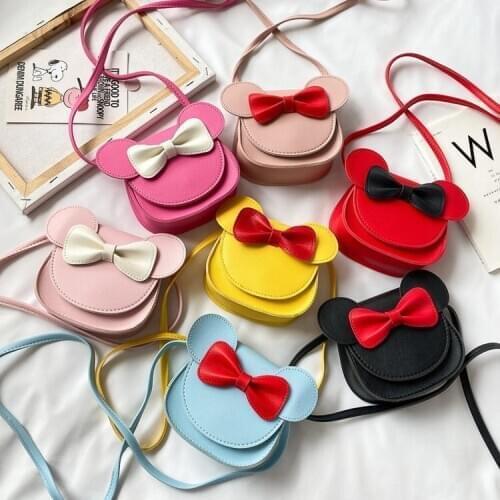 Disney childrens bag little girl messenger bag mini accessories coin purse 2020 new fashion Korean girl shoulder bag Mickey