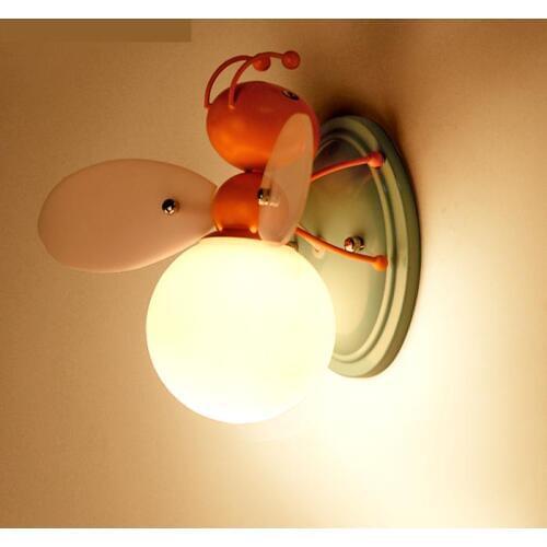 Kids Led Cartoon Light novelty colored Bee Led Childrens Wall light for Children Room Boys And Girls Bedside Lamp Luminaire
