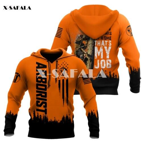 Arborist Lumberjack Camo 3D Print XS-7XL Hoodie Man Women Harajuku Outwear Zipper Pullover Sweatshirt Unisex-23