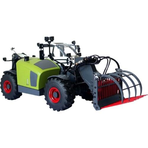 JDM-128 1/14 Telescopic Multifunctional Hydraulic RC Forklift Remote Control Loader Model Car TH19393-SMT5