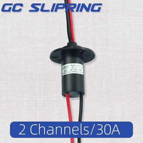 Slip ring collector ring electric slip ring electric brush carbon brush rotating joint 2 wire 30A current