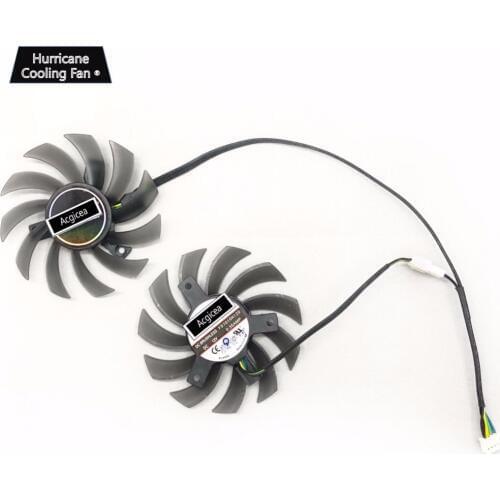2 Pcs/lot FD7010H12S DC12V 0.35A 75mm 4Pin Graphics Card Cooler Fan for Sapphire R9 270 GTX 550 750 770 Ti ASUS GTX760 12V 0.35A