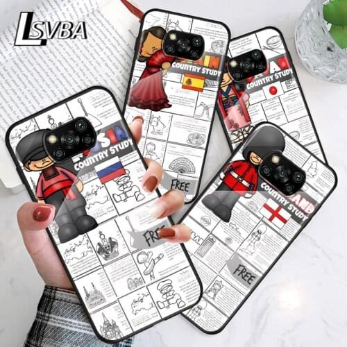 Cute World Children For Xiaomi POCO F3 F2 X3 NFC X2 M2 Pro Tempered Glass Hot New Shell Luxury Cover Phone Case