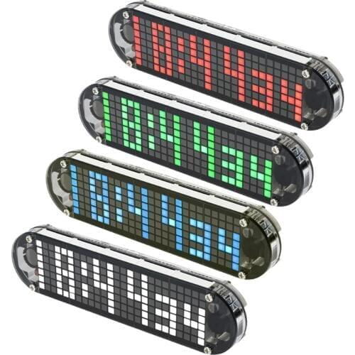 DS3231 Multifunction Alarm Clock LED Dot Matrix Animation Effects DIY Kit Gifts