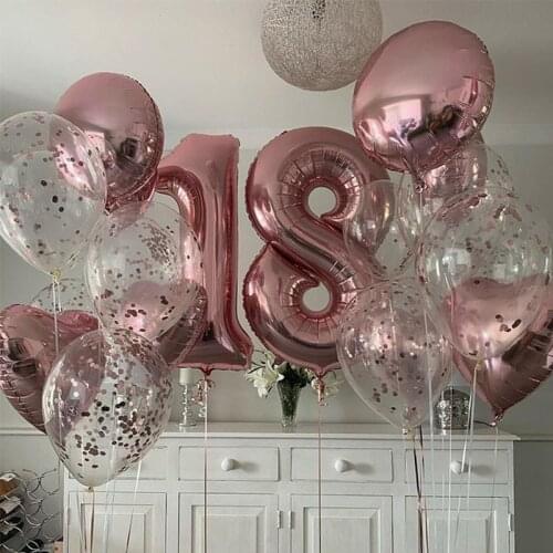 Rose Gold Bride Letter Number Foil Helium Balloon Wedding Decoration Baby Shower Valentines Day Party Bride Balloon Gift Supplie