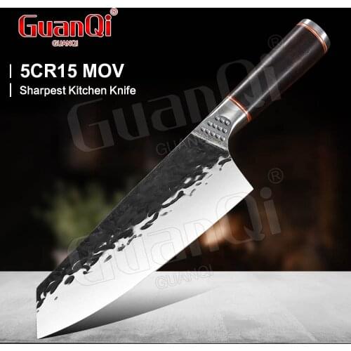 8 In Cleaver Knife Full Tang Chef Knife Chopping Knife Professional Butcher Knife Handmade Forged Steel Kitchen Knife Camping