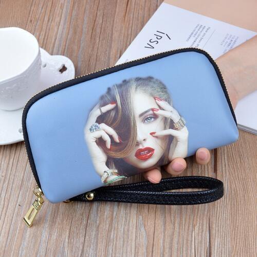 Luxury Long woman Wallet PU Leather Credit Holders female bag Casual Zipper Ladies Purse