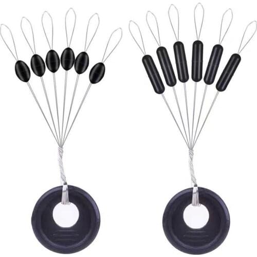 Fishing Oval Stopper Rubber Fishing Float Bobber Olive Cylindrical Beans Fishing Bobber Float Catfish Flotador