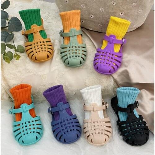 Kids Sandals Summer Children Shoes Baby Girls Toddler Soft Non-slip Princess Gladiator Beach Shoes Boys Casual Roman Sandals