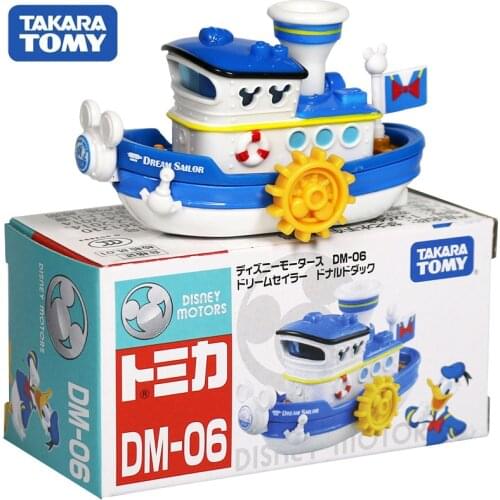 Takara Tomy Tomica Disney Motors DM-06 Donald Duck Dream Sailor Metal Diecast Model Vehicle Kids Chrismas Toys Cars 152668 New