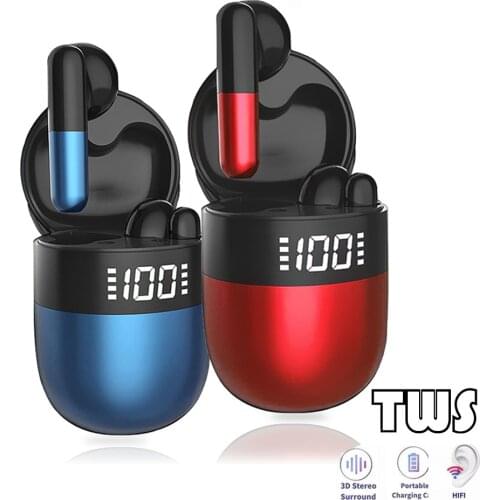 TWS J28 Bluetooth Headphones Wireless Earphone Gaming Headset With Touch earbuds For Popsocket All Smartphone Xiaomi Huawei