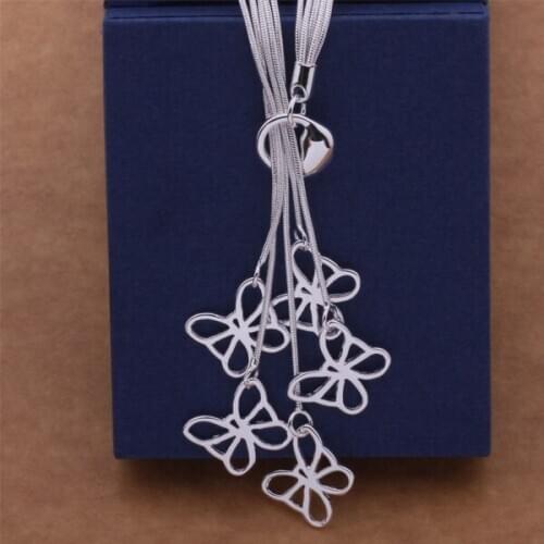 AN496 Wholesale silver plated Necklaces for women silver 925 jewelry fashion jewelry pendant /bisajzza atoajkva