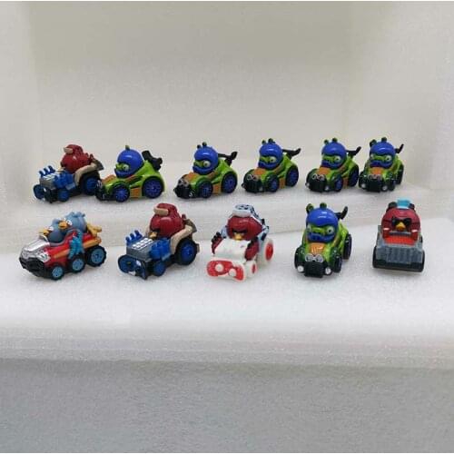 1 Pcs Randomly Anime Movie Games Lovely Little Bird Model Car Movable A Variety Styles Toys Girls Boy Ornaments