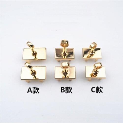10 pieces / lot) New DIY handbag metal padlock lever luggage hardware accessories