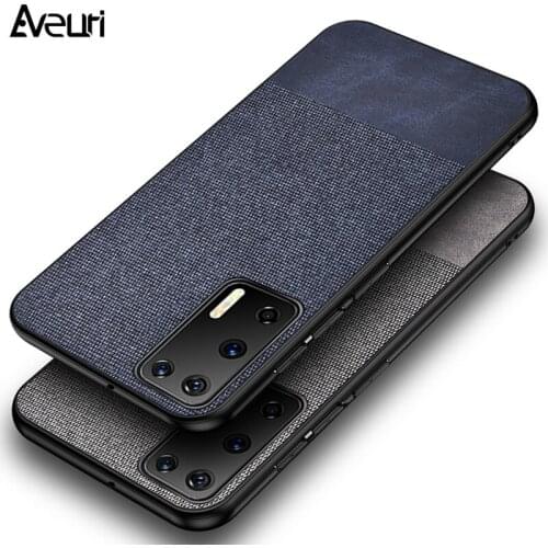 Luxury Cloth Phone Case For Huawei Nova 3 3i 5T P20 P30 Pro P40 Lite E Matte Back Cover Case For Honor 20 30 Pro Plus 20S 30S