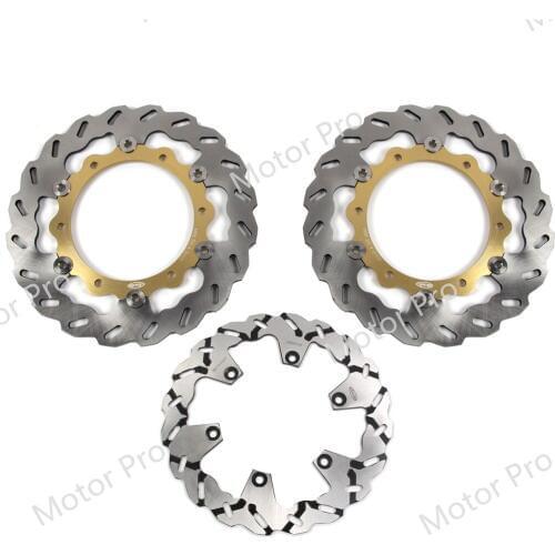 For Yamaha XP T-MAX 500 ABS 2008 - 2011 Front Rear Brake Disc Disk Rotor Kit Motorcycle XP500 T-MAX500 T MAX 2009 2010 GOLD 11