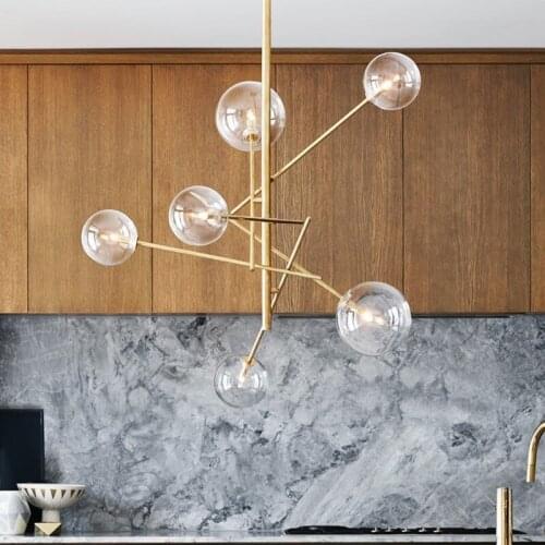 Europe Modern Creative Concise Style Glass Pendant Light Glass Bubbles Study Livingroom Restaurant Cafe Decoration Lamp