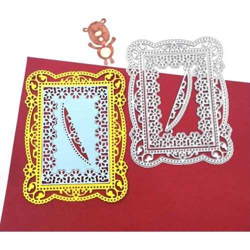 Julyarts Frame Lace Feather Die Cut Tools For Scrapbooking Craft Dies Cuts Cards Making Paper Art Diy