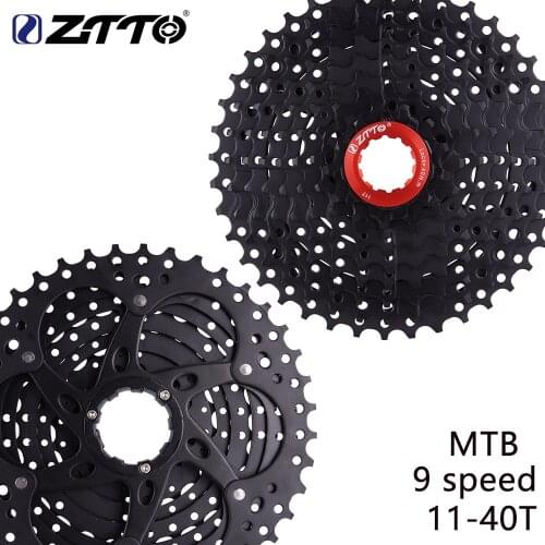 ZTTO MTB Mountain Bike Bicycle Parts 9s 27s Speed Freewheel Cassette 9 speed 11-40T WIDE RATIO Compatible for M430 M4000 M3000