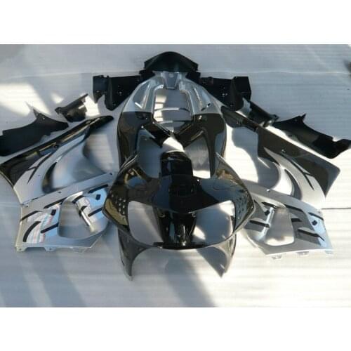 Top-selling Motorcycle Fairing kit for CBR900RR 98 99 CBR900 919 CBR900RR 1998 1999 black silver ABS Fairings set HF25