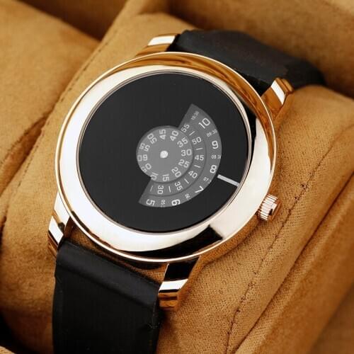 2020 Enmex creative style cool wristwatch black Luminous hands with stainless steel strap fashion Stylish clock quartz watch