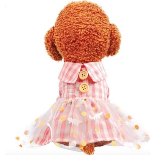 Lovely Summer Pet Dog Cat Cooling Skirt Small Princess Lace Dress Kawaii Puppy Kitten Clothes Skirt Clothing Beautiful Cat Dress