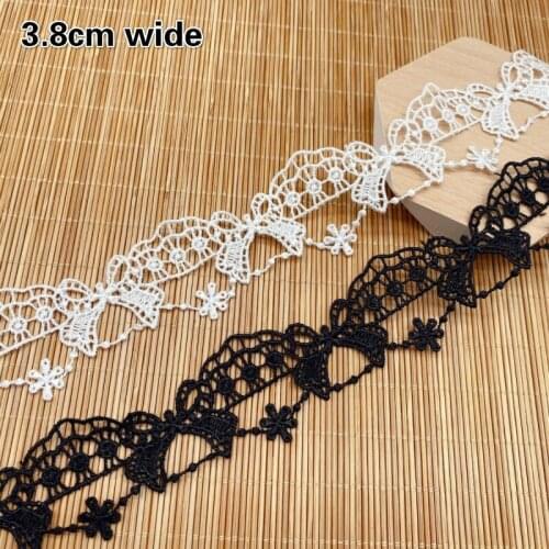 New Water-soluble Embroidery Bow Lace DIY Clothes Skirt Underwear Pajamas Striped Barcode Hat Headdress Swimsuit Bra Decoration