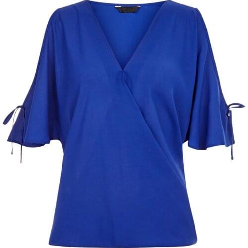 New summer womens clothing chiffon blouses v-neck shirts european womens blouses s-6xl size womens summer shirts