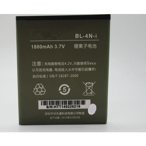 Jinsuli Original innos BL-4N-i 1800mAh Battery For DNS S4503Q S4503 innos Small Dragonfly i6c i6 Battery Batterie Bateria