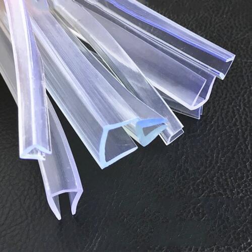 8mm - 21mm Thick Panel Board Sheet PVC U Strip Edge Shield Encloser Bound Glass Metal Wood Vehicle Seals Transparent