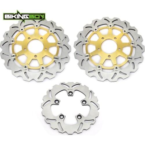 BIKINGBOY Front Rear Brake Discs Disks Rotors For Suzuki GSXR 1000 03 04 K3 K4 GSX-R 600 750 2004 2005 K5 300mm 220mm Full Set