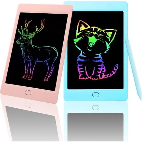 LCD Writing Tablet, 10 Inch Colorful Screen with Holder, Erasable Doodle Board Electronic Digital Drawing Pad for Office Staff